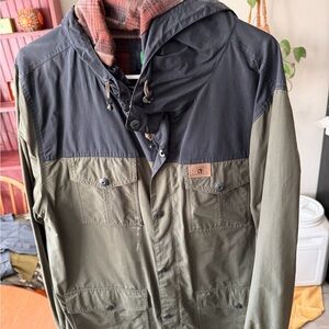 Olive and Navy Men's Field Jacket